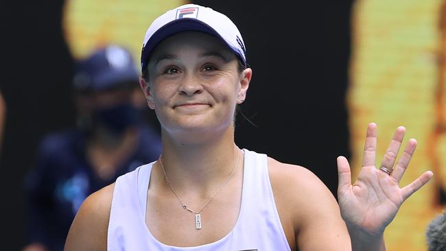 World No 1 Ash Barty — great at playing tennis and avoiding dramas. Picture: Michael Klein