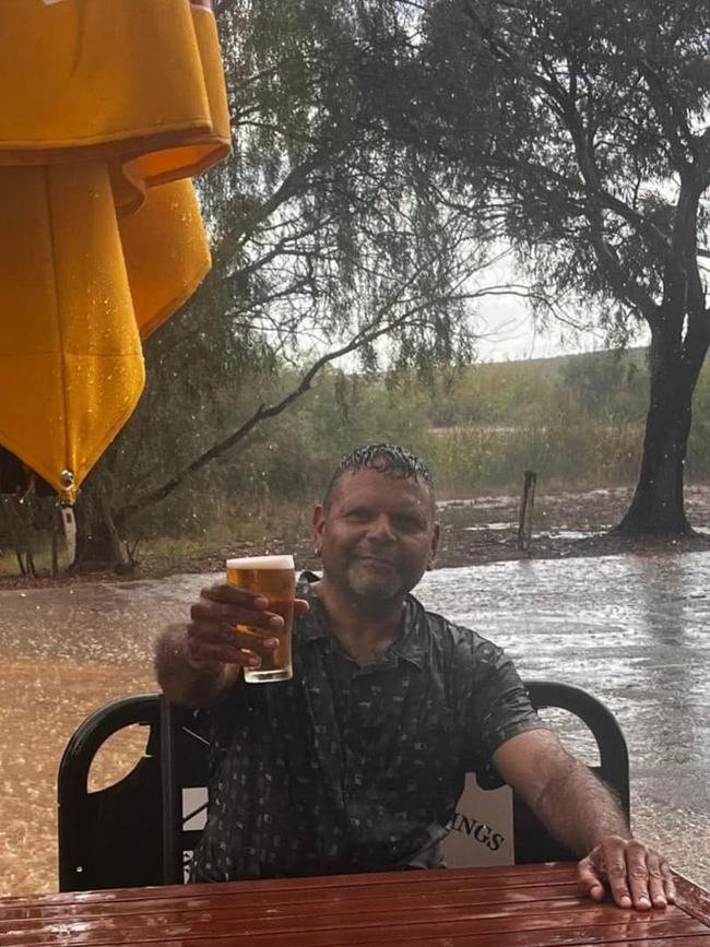 Monday’s rain didn’t stop the chance for a beer at Hawker. Picture: Hawker Hotel Motel