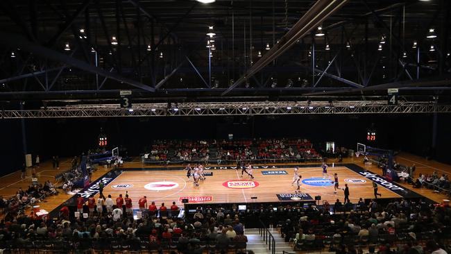 The Perth Wildcats have defeated the New Zealand Breakers in an overtime thriller at the Silverdome, the first NBL regular season action in the state since 2005. Picture: Graham Denholm/Getty