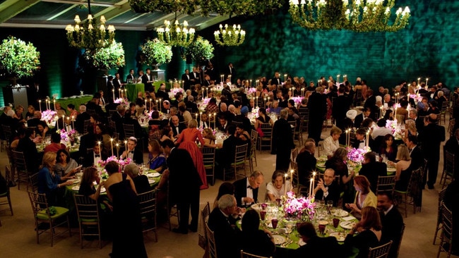 President Trump has ridiculed the practice of hosting foreign guests in tents at the White House. Picture: Pete Souza/White House/Getty Images