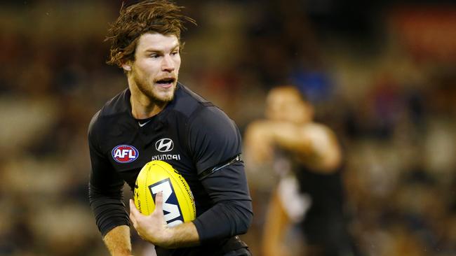 AFL Round 7. Carlton vs Collingwood at the MCG. Bryce Gibbs . Pic: Michael Klein. Friday May 2, 2014.