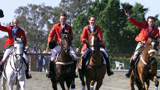 Andrew Hoy, Phillip Dutton, Matt Ryan and Stuart Tinney won gold in Sydney. Picture: Leigh Winburn