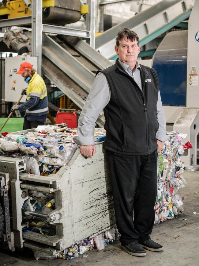 Recycling Plastics Australia general manager Stephen Scherer. Picture: Morgan Sette