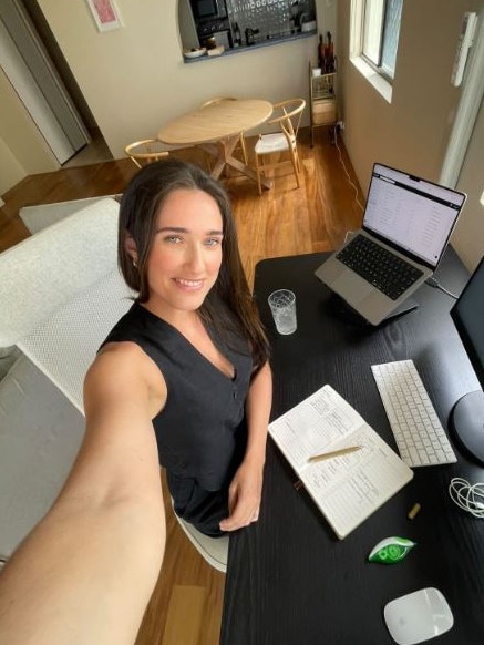 Amelia works from home full-time. Picture: Supplied