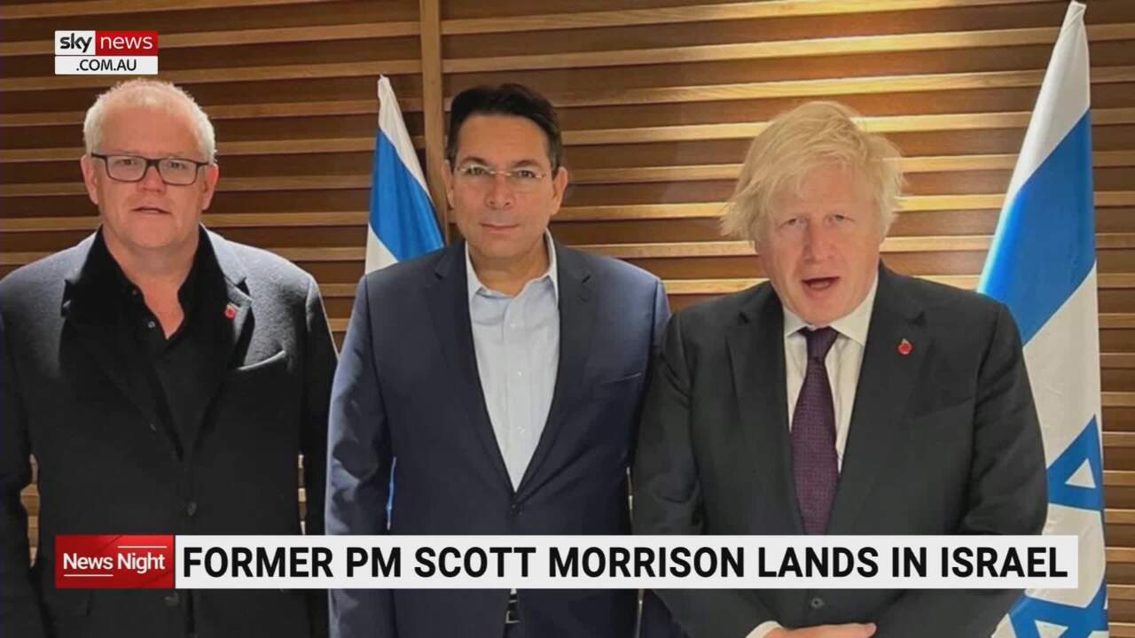 Scott Morrison and Boris Johnson visit Israel