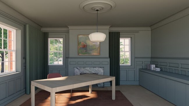 Heritage-style wall panelling will be added to the first-floor study. Picture: supplied