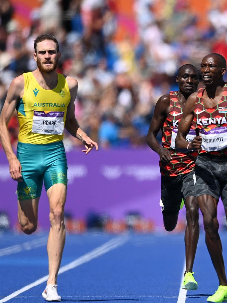 Hoare stormed home. (Photo by Glyn KIRK / AFP)