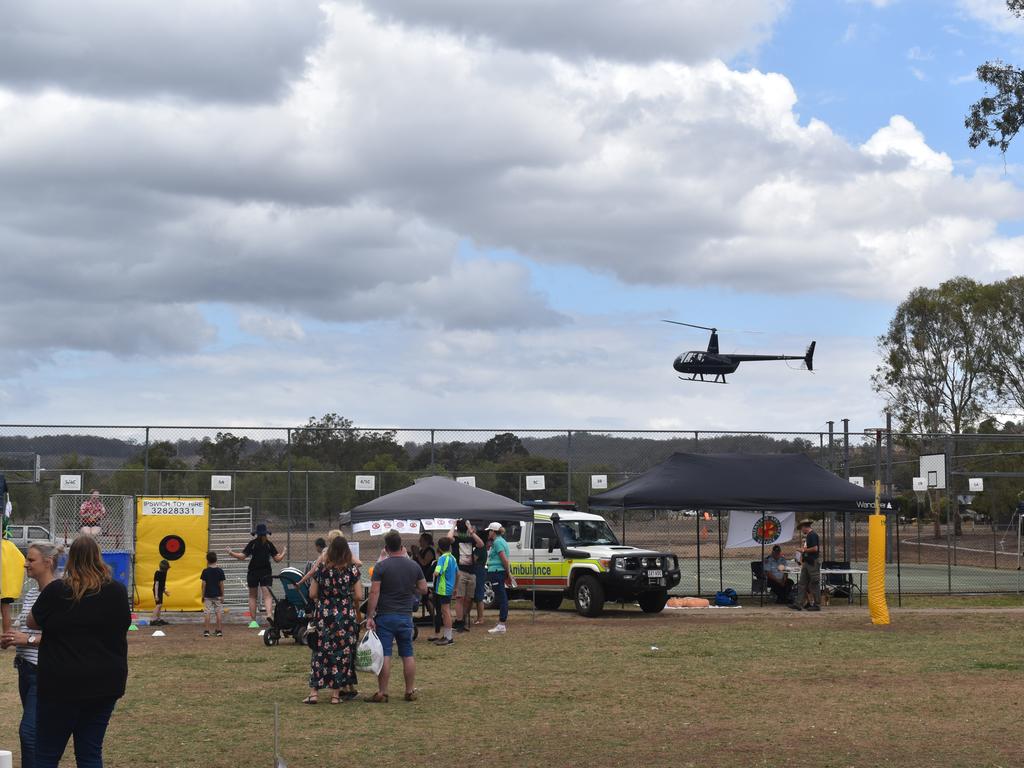 Helicopter rides were one of the many attractions that took place throughout the day