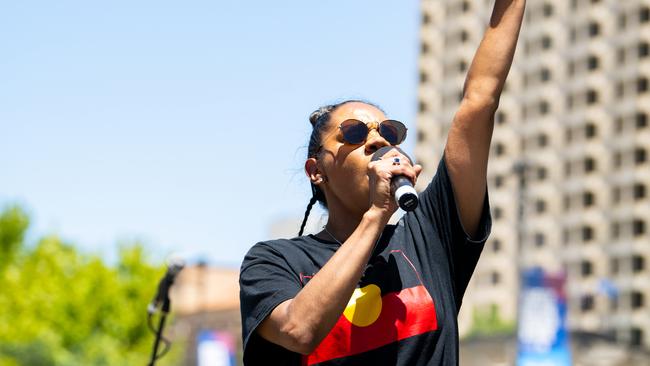 Survival Day organiser Natasha Wanganeen said the men were “lost”. Picture: NCA NewsWire / Morgan Sette