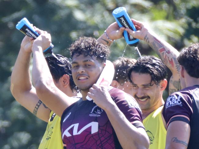 Selwyn Cobbo, Broncos Training, NRL, at Red Hill, Brisbane, on Monday 26th August - Photo Steve Pohlner