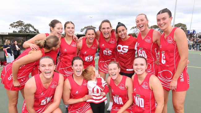 BFL Netball grand final - Ocean grove V Geelong Ammos. Ocean grove winners Picture: Mark Wilson