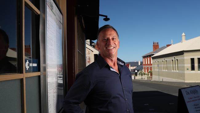 Angelo Fraraccio of Da Angelo Ristorante in Battery Point. New business support package in relation to Covid has been announced. Picture: Nikki Davis-Jones