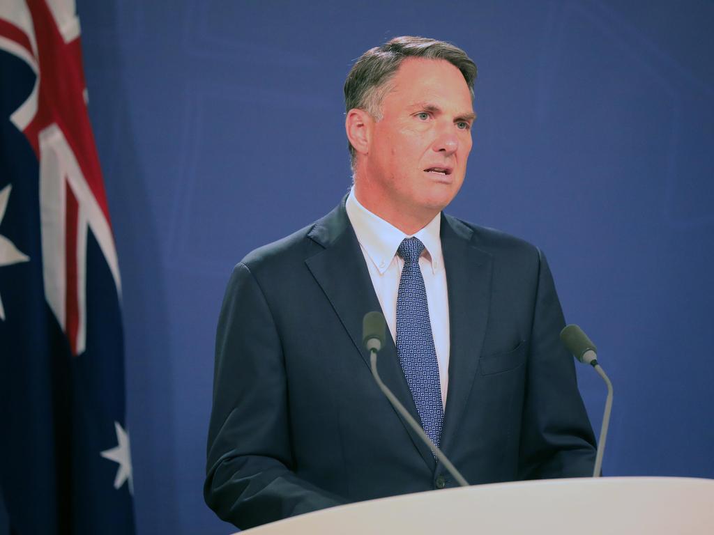 Richard Marles says the government is ‘a long way off’ meeting its targets. Picture: NCA NewsWire / Christian Gilles