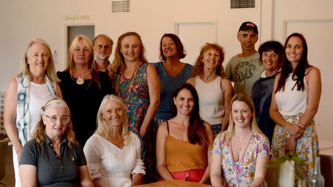 A group of volunteers gathered at Bangalow Bowling Club on Thursday, December 3 to join a video call for the announcement of the 2020 Volunteer of the Year Awards. Picture: Liana Boss