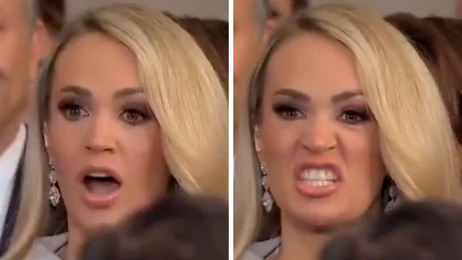 Carrie Underwood was forced to sing a cappella after the music didn't start.