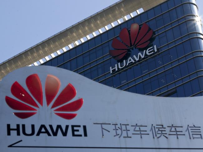 Huawei were banned from building Australia’s 5G network last year. Picture: AP/Andy Wong