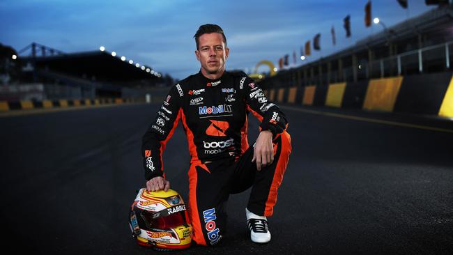 EMARGOED FOR SATURDAY TELEGRAPH - Supercars driver James Courtney at Sydney Motorsport Park at Eastern Creek ahead of the night racing in August. Picture. Phil Hillyard