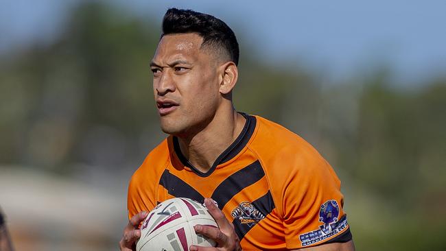 Israel Folau won’t be making an NRL comeback at the Dolphins. Picture: Jerad Williams