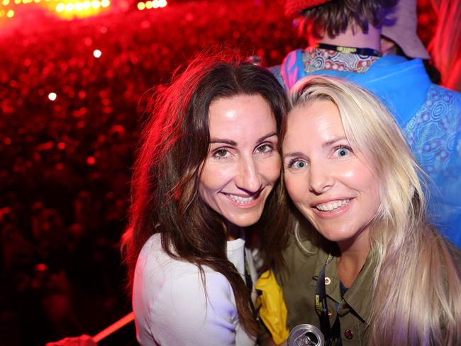 Nicolette Howard and Sarah Jane at the Out 2 Lunch Festival 2025 on Saturday at Broadwater Parklands Southport for Gold Coast at Large. Picture, Portia Large.