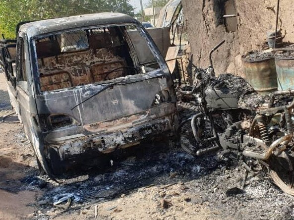 In Ras al-Ayn in north eastern Syria, the town has been devastated. Picture: Rojava Information Center. Pic: Stephen Drill