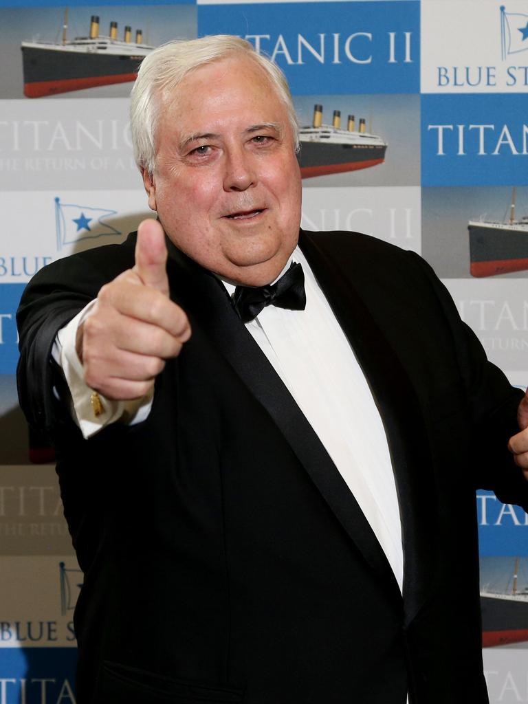 Clive Palmer is challenging WA’s hard border in the High Court. Picture: Stewart McLean