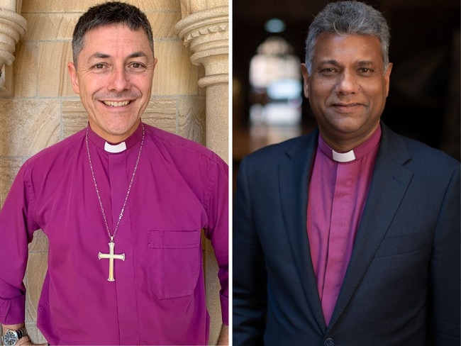 Anglican Archbishop of Brisbane Jeremy Greaves, and Archbishop of Sydney Kanishka Raffel.