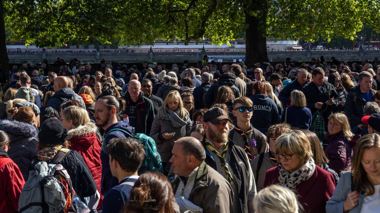 The queue has been up to 24 hours long. Picture: Carl Court/Getty Images