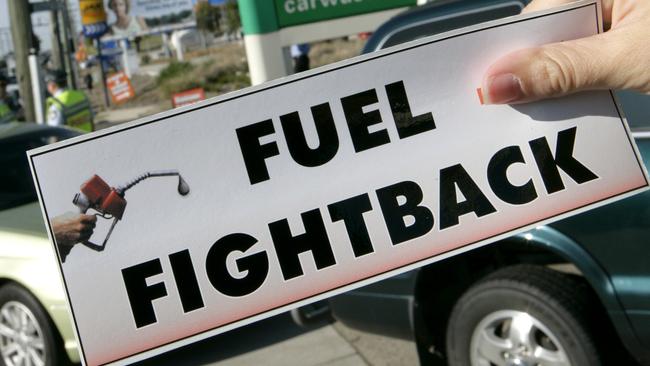 Fuel Fightback sticker.