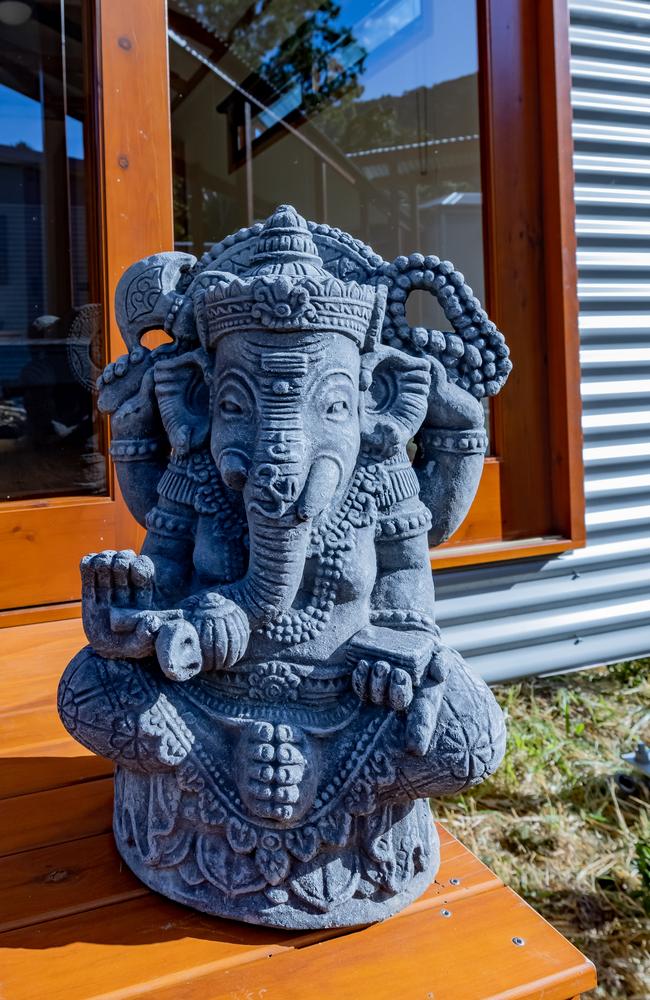 The Mount Jukes Eco Resort, built from scratch by yoga aficionado David Deakin, holds glamping tents and a half-moon shaped house that face Mt Jukes and Mr Deakin says the â€œenergyâ€ of the property has to be experienced to be understood. Picture: Contributed