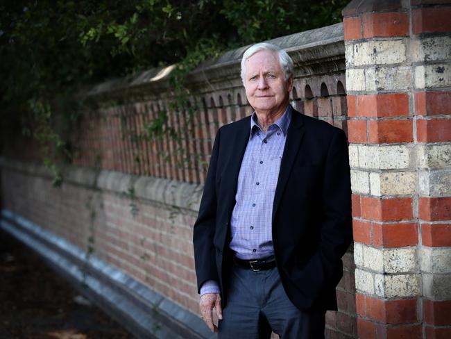 Prominent developer Kevin Seymour outside Lamb House at the end of Kangaroo Point cliffs. Picture: Jamie Hanson.