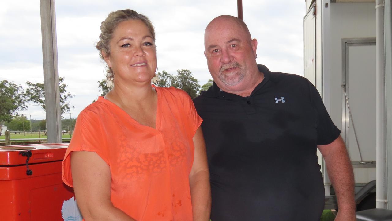 Moylene Voller and Jeff Faucett at ‘Dinner Under the Stars’ by the Kingaroy Men’s Shed.