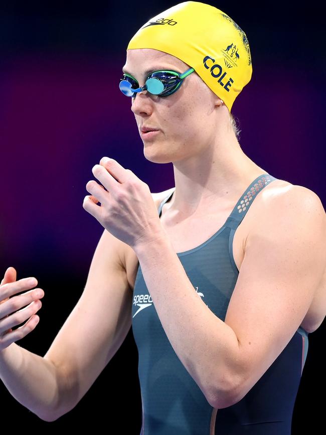 Ellie Cole of Team Australia prepares to compete in the Women's 100m Freestyle S9 Final. Picture: Getty Images