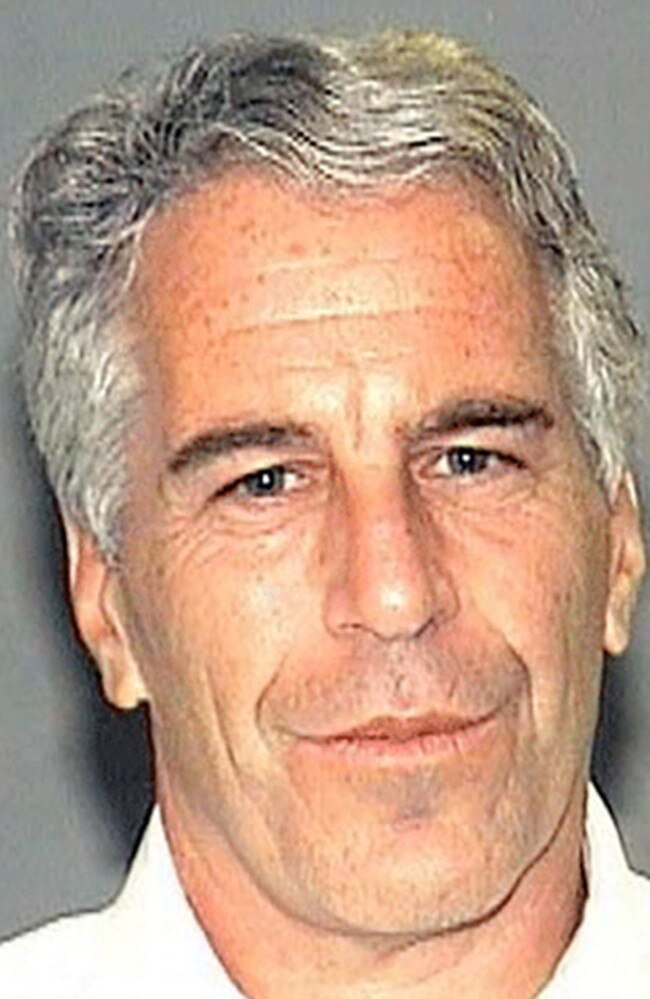 Mugshot of Jeffrey Epstein from the Palm Beach County Sheriff's Department. Picture: AFP