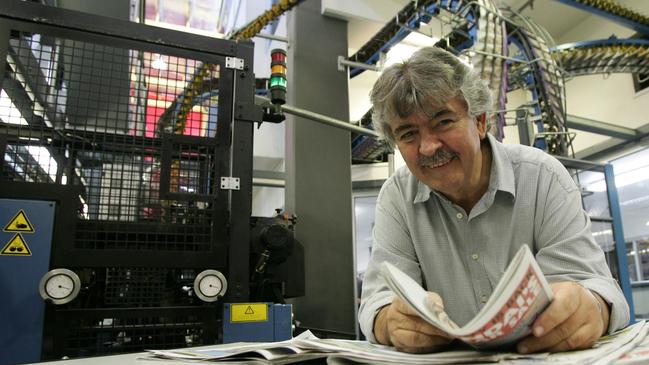 Bob Gordon when he was Gold Coast Bulletin Editor in Chief. Photo: Grahame Long