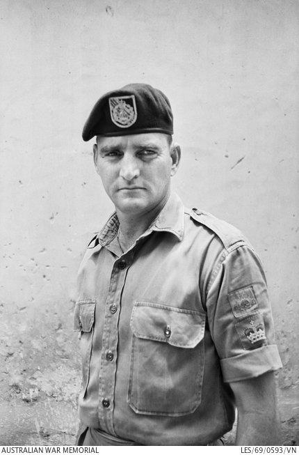 Portrait of Victoria Cross recipient, Warrant Officer 2 Keith Payne in 1969. Accession Number LES/69/0593/VN