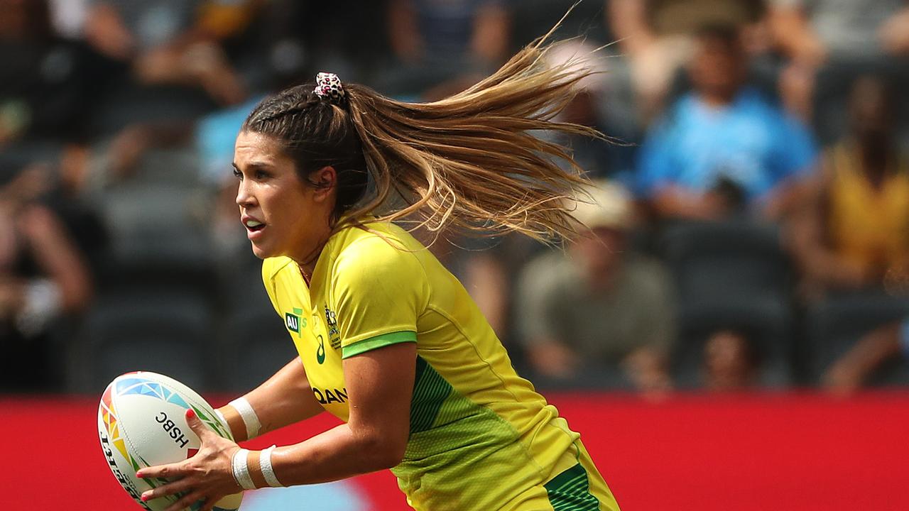 Rugby Sevens star Charlotte Caslick could soon be playing rugby league. Picture: Brett Costello