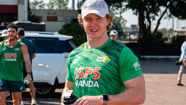 Henry Hutchison as the Australian 7s men's team train in Darwin ahead of the 2024 Paris Olympics. Picture: Pema Tamang Pakhrin