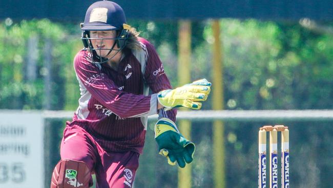 Corey McDean in action for Nightcliff in the Northern Territory. Picture: Glenn Campbell