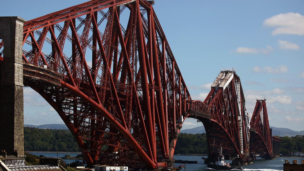 Operation Forth Bridge is the name for the now hastily rearranged plans for Prince Philip’s funeral. It is named after the mighty Forth Bridge, just outside Edinburgh. Picture: Jeff J Mitchell/Getty Images.