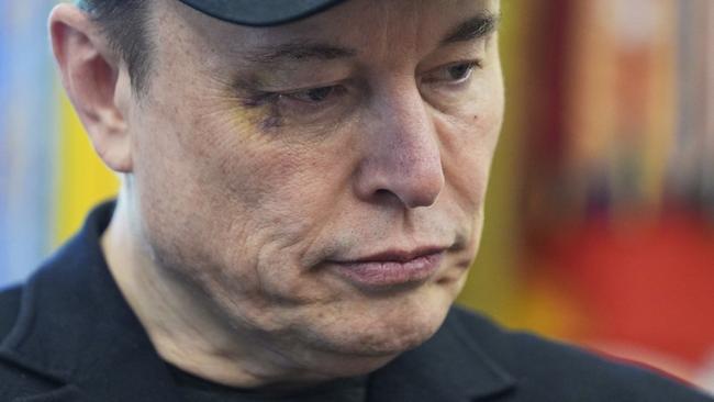 Mr Musk in the Oval Office during a farewell press conference, of sorts. Picture: Evan Vucci