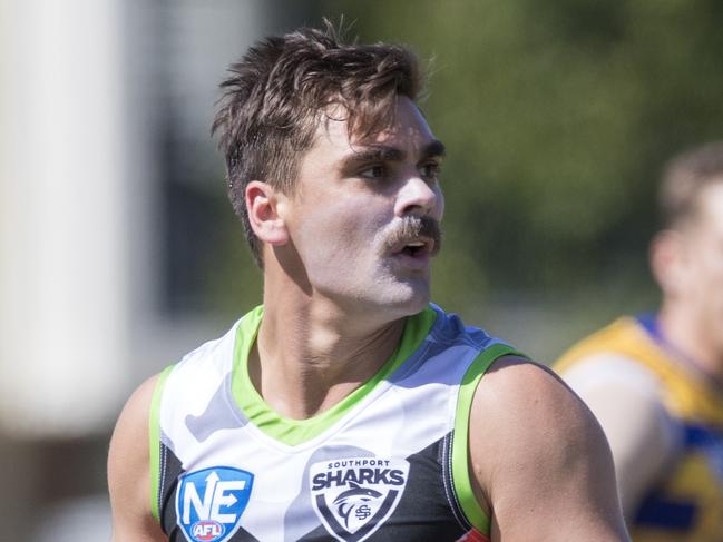 Andrew Boston during the Southport Sharks Round 21 NEAFL win over Sydney University at Fankhauser Reserve on Saturday, August 24, 2019. Picture credit: TJ Yelds/NEAFL.