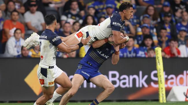 Murray Taulagi brings plenty of athleticism to the Cowboys side. (Photo by Jason McCawley/Getty Images)