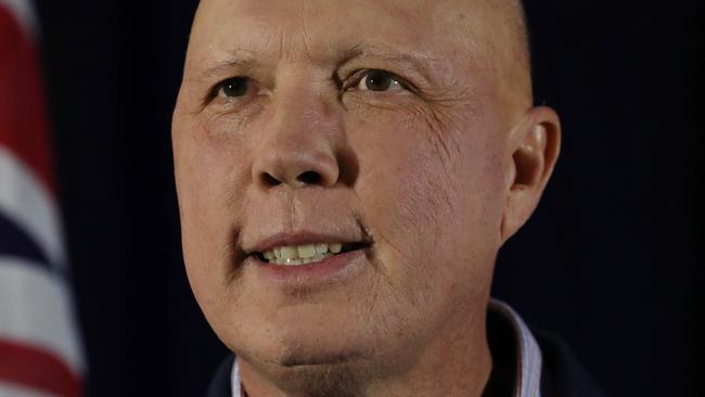 Federal Election 2022 seat of Dickson. Defence Minister and Federal Liberal member for Dickson, Peter Dutton arrives at his party in Brendale.  Picture: Zak Simmonds