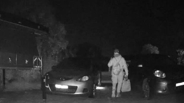 A teen outside a home in Dubbo.