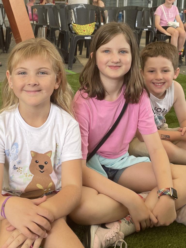 Jaxyn, Imogen, Aurorah: “Our favourite part is spending time with my cousins and going camping.” Ipswich School Holiday Bonanza. Spring Vibes Festival and Riverlink Week of Magic