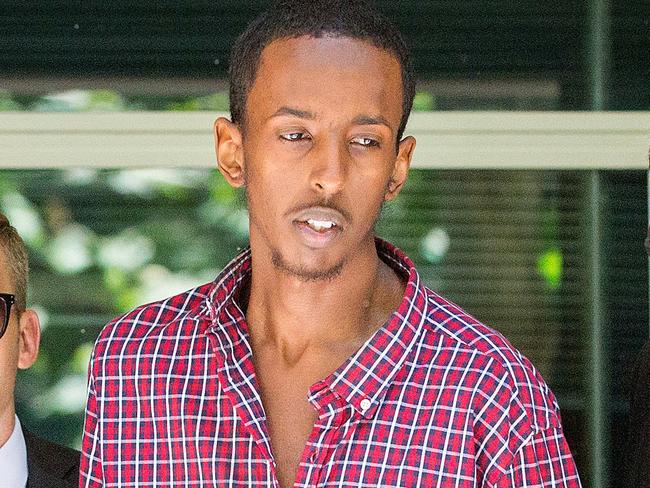 20-year-old Werribee man - Ali Khalif Shire Ali, born in Australia to Somali parents - was taken into custody by Special Operations Group police just before 3pm in Werribee on Monday. Picture: Mark Stewart
