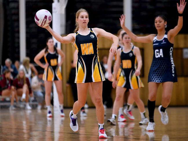 Netball action between Canterbury and XavierSaturday August 6, 2022. Picture, John Gass