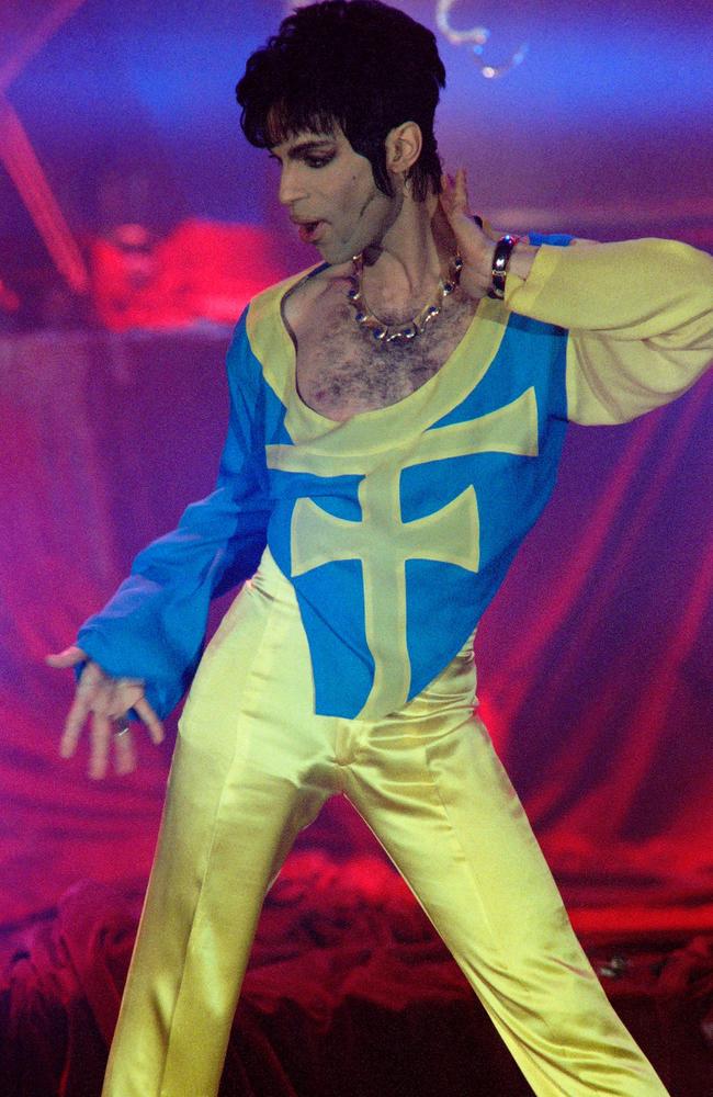 Prince in 1994 — some of his early 90s songs were particularly explicit. AFP PHOTO / Patrick HERTZOG