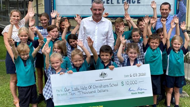 ANNOUNCEMENT: Our Lady Help of Christians Primary School have received funding to install new outdoor play and learning spaces for students. Photo: Kevin Hogan