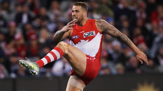 Sydney can’t afford to be too reliant on Lance Franklin. Picture: Phil Hillyard